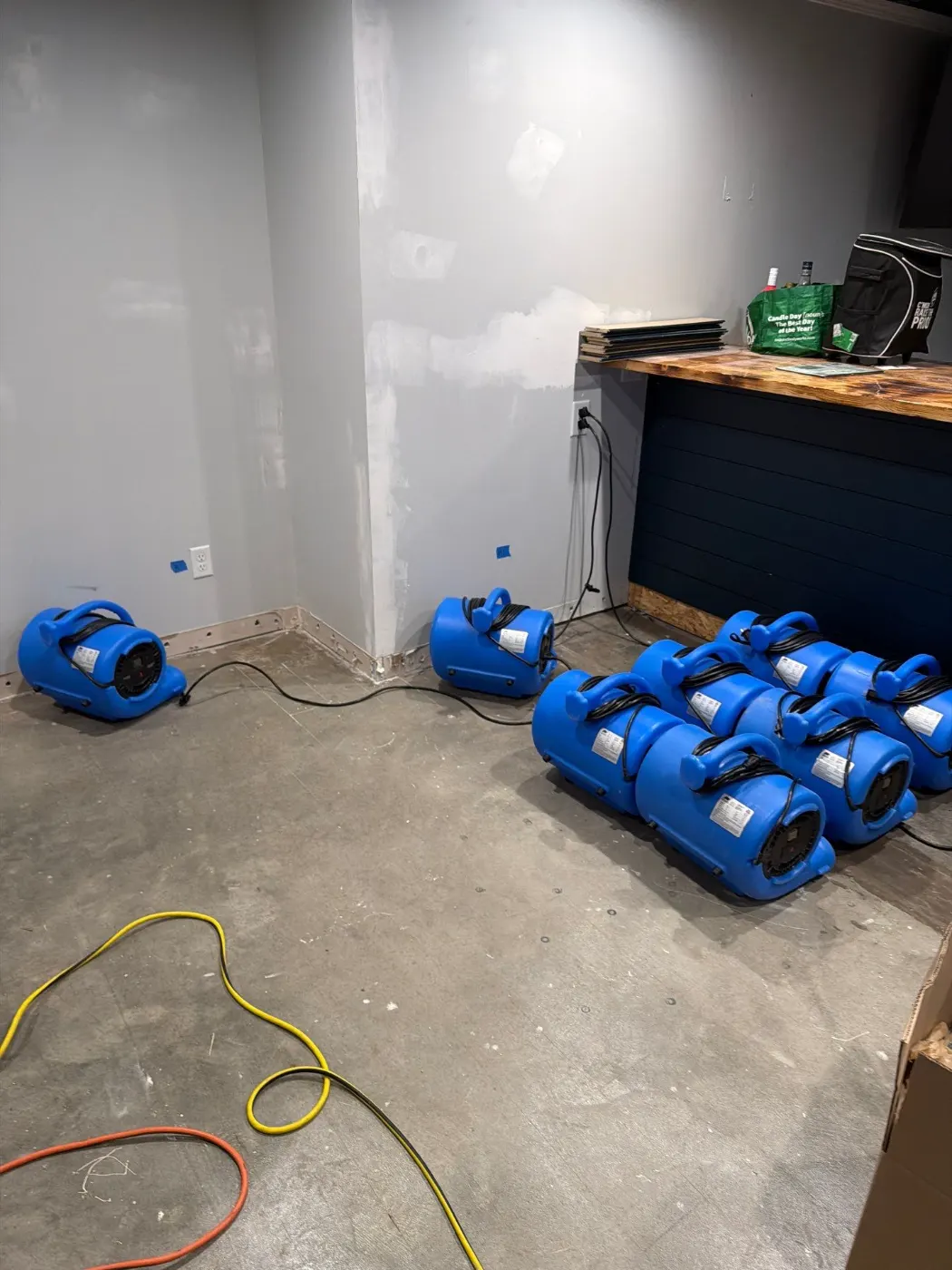 IICRC certified drying setup in Boone County, IN